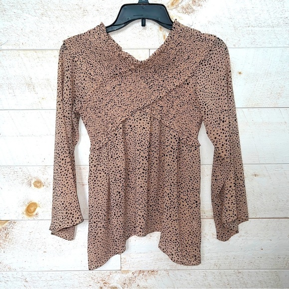 VICI Flawless Women’s Cheetah Print Off Shoulder Blouse Size S - Picture 1 of 5